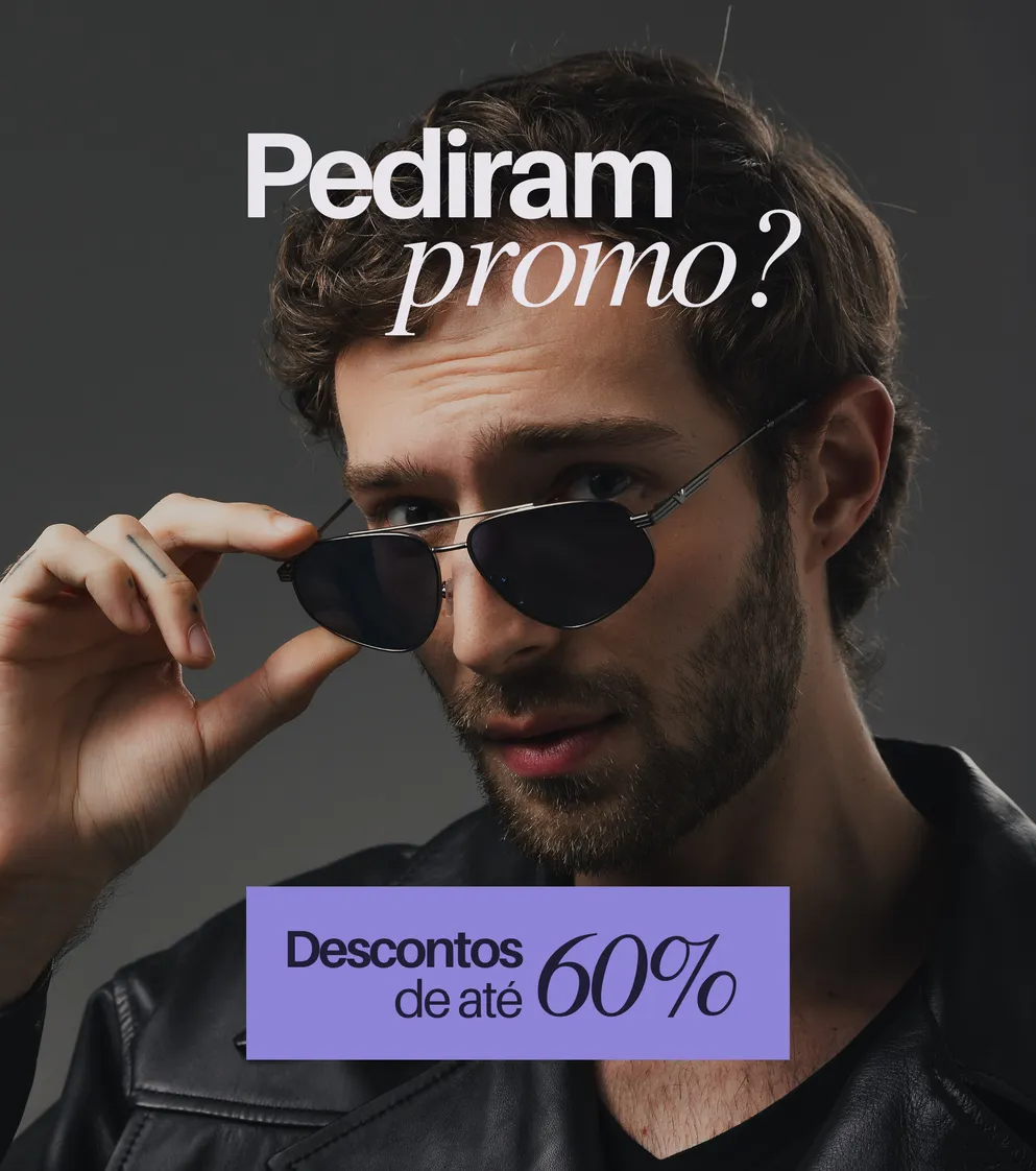 Descontos de até 60% em óculos