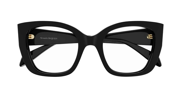 Oculos de Grau Alexander McQueen AM0379O -  Preto