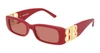 Oculos de Sol Balenciaga BB0096S -  Vermelho