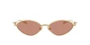 Oculos de Sol Jimmy Choo JC4033H -  Dourado