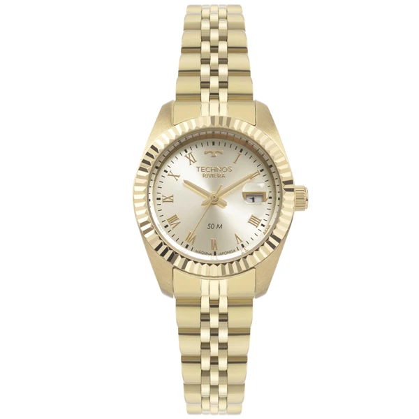 Relogio Technos Feminino Riviera Dourado - 2015CEO/1X