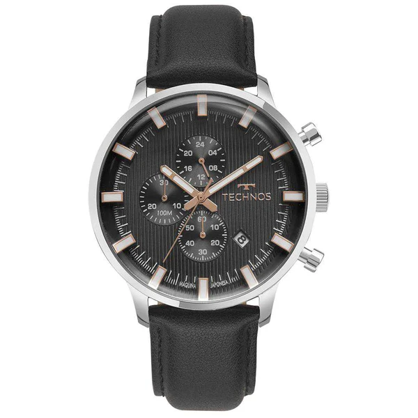 Relogio Technos Masculino Grandtech Prata - JS15ENS/0P