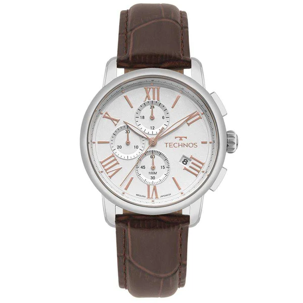 Relogio Technos Masculino Grandtech Prata - JS15ENY/0K