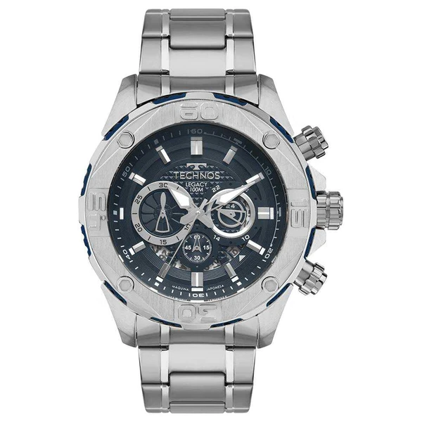 Relogio Technos Masculino Legacy Prata - JS25BBZ/1A