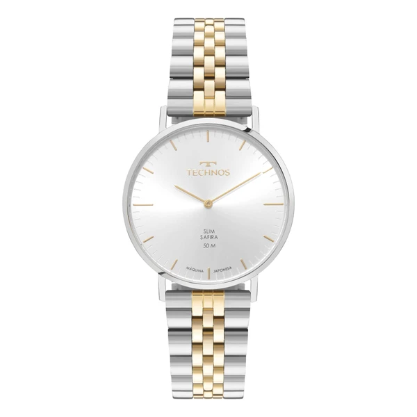 Relogio Technos Masculino Slim Bicolor - 2025LUJ/1K