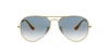 Oculos de Sol Ray Ban RB3025L Aviator -  Dourado