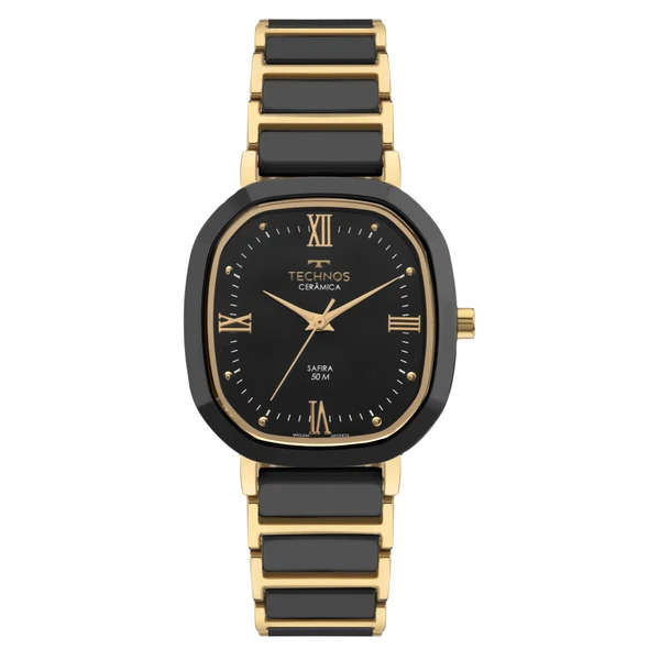 Relogio Technos Feminino Ceramic Sapphire Dourado - 2035NDV/1P