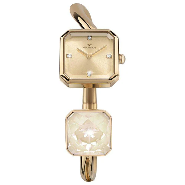 Relogio Technos Feminino Crystal Dourado - 751AA/1D
