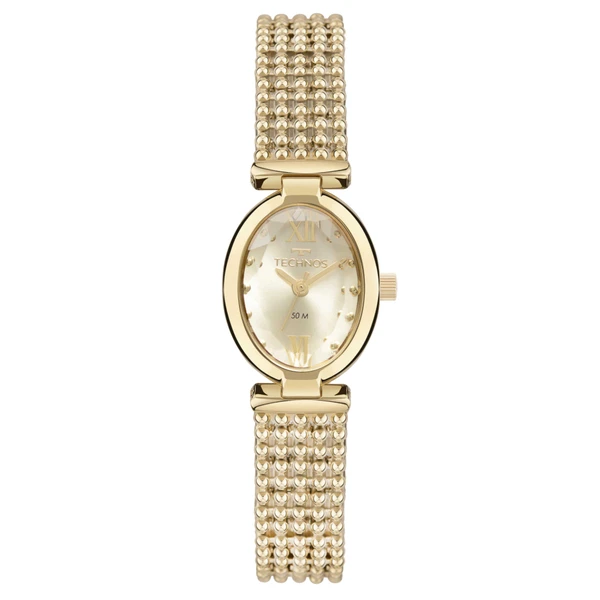 Relogio Technos Feminino Mini Joia Dourado - 2035MZH/1D