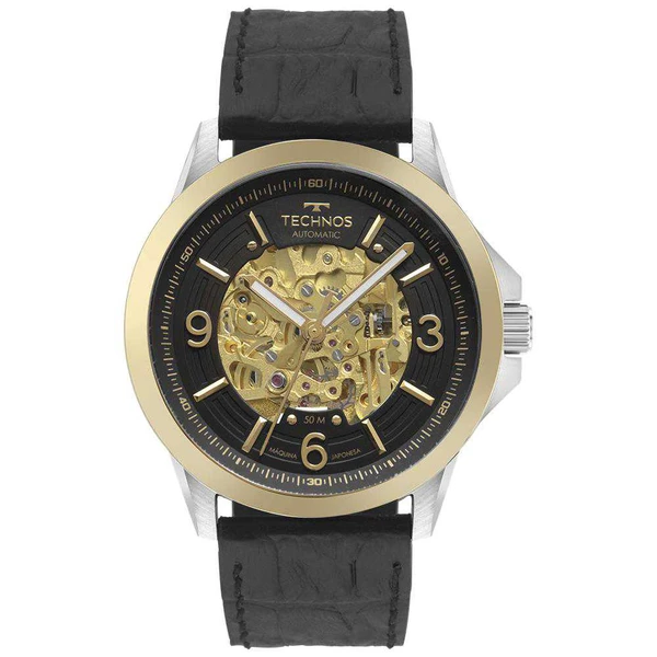 Relogio Technos Masculino Skeleton Masculino Bicolor - 8N24AM/0P