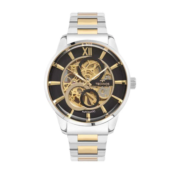 Relogio Technos Masculino Skeleton Masculino Bicolor - G3265AP/1P