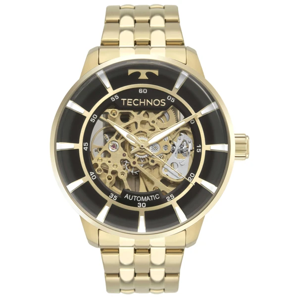 Relogio Technos Masculino Automatico Dourado - G3265AA/1P