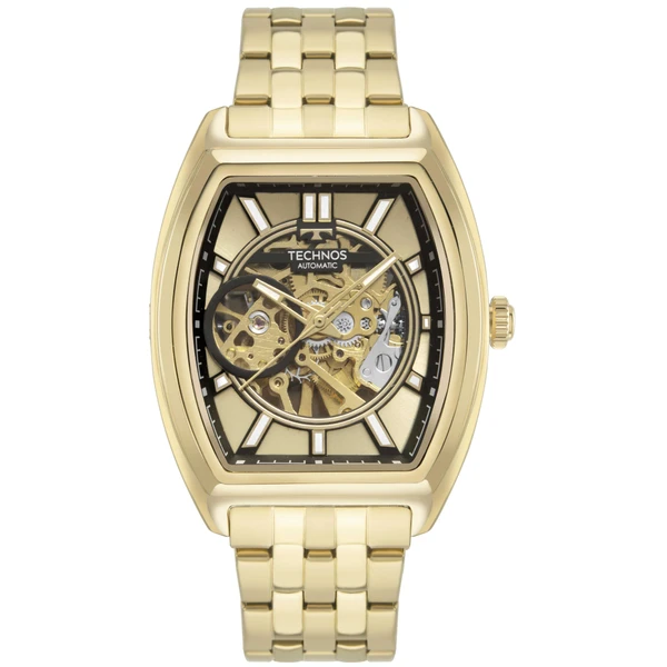Relogio Technos Masculino Automatico Dourado - G3265AC/1D