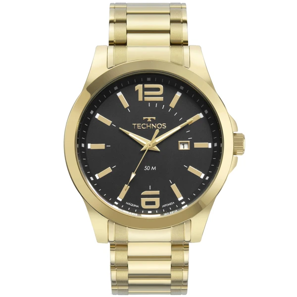 Relogio Technos Masculino Racer Basico Dourado - 2115MZV/1P