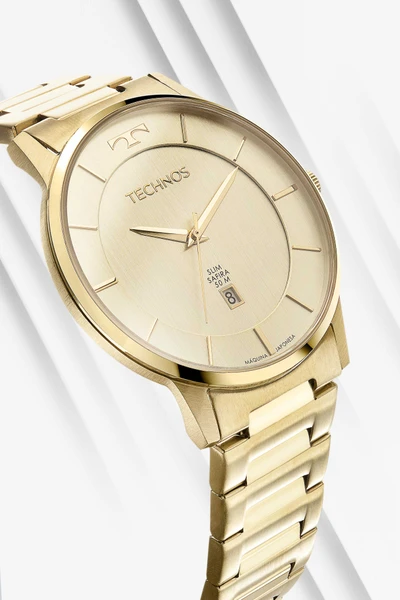 Relogio Technos Masculino Slim Dourado - GM10YP/1X