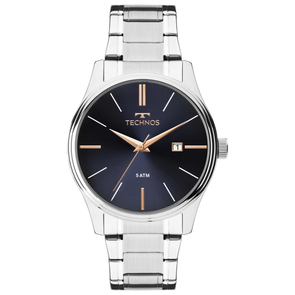 Relogio Technos Masculino Steel Prata - 2115MPM/1K