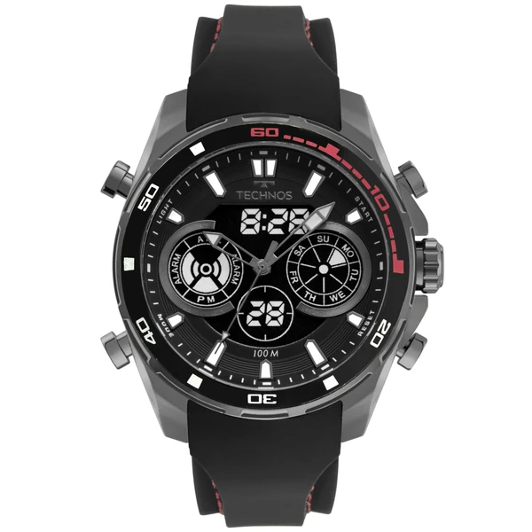 Relogio Technos Masculino Ts Digitech Preto - BJ3530AB/2P