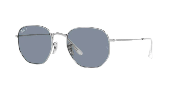 Oculos de Sol Ray Ban RB3548N Hexagonal -  Prata