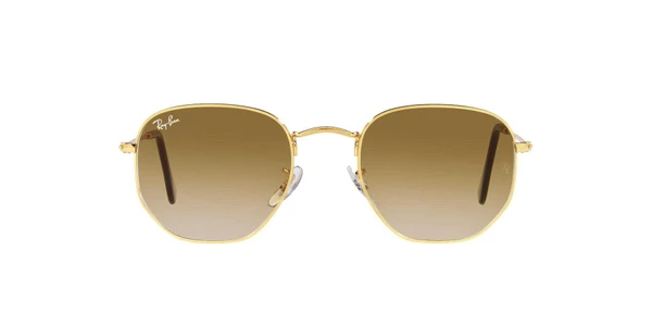 Oculos de Sol Ray Ban RB3548 Hexagonal -  Dourado