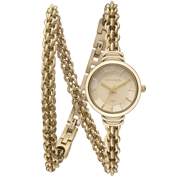 Relogio Technos Feminino Mini Joia Dourado - 2035NDO/1X