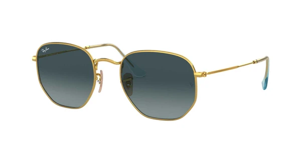 Óculos de Sol Ray Ban RB3548NL Hexagonal -  Dourado