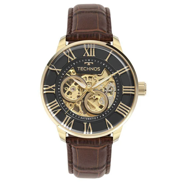 Relogio Technos Masculino Skeleton Masculino Dourado - G3265AT/0M