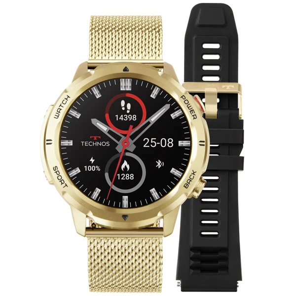 Relogio Smarts Masculino Connect Dourado - TSPORTSCAG/4D