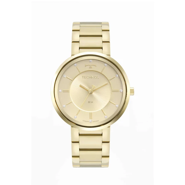 Relogio Technos Feminino Brilho Dourado - 2035MXA/1X