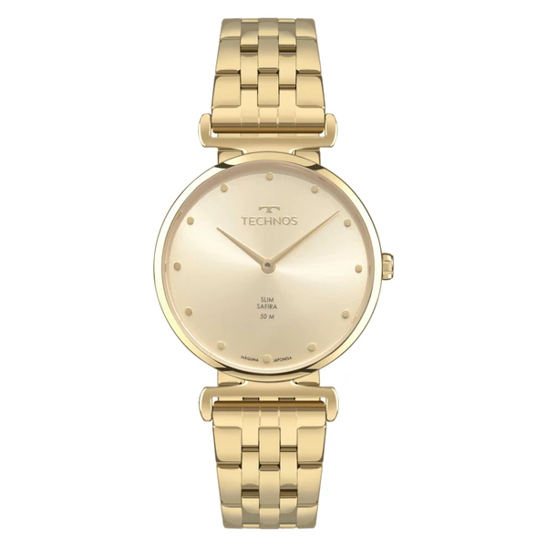 Relogio Technos Feminino Slim Dourado - VJ20AD/1X