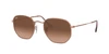 Óculos de Sol Ray Ban RB3548NL Hexagonal -  Cobre