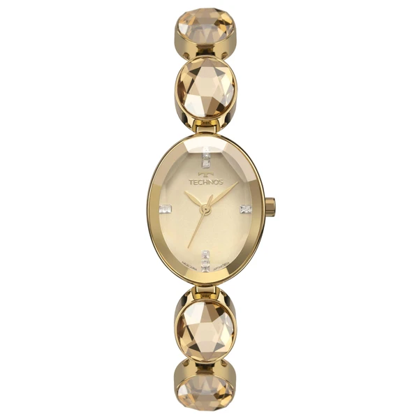 Relogio Technos Feminino Crystal Dourado - 2036MTV/1D