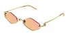 Óculos de Sol Gucci GG1604S -  Dourado