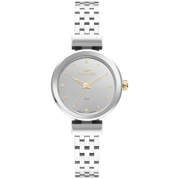 Relogio Technos Feminino Brilho Prata - 2035NCD/1K