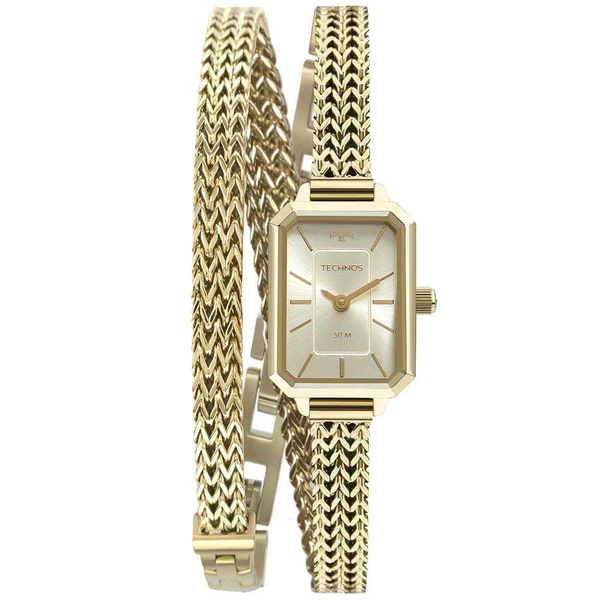 Relogio Technos Feminino Mini Joia Dourado - 5Y20IV/1X