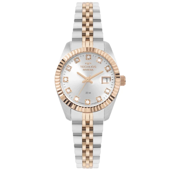 Relogio Technos Feminino Riviera Bicolor - 2015CEU/1K