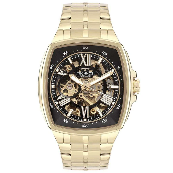 Relogio Technos Masculino Automatico Dourado - G3265AI/1P