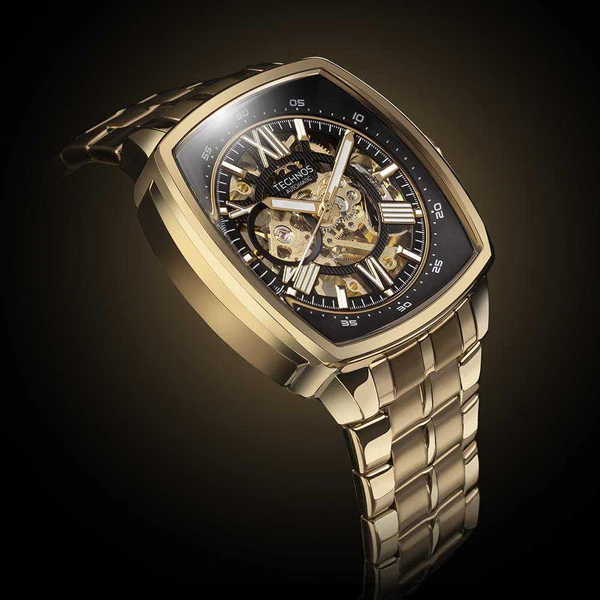 Relogio Technos Masculino Automatico Dourado - G3265AI/1P