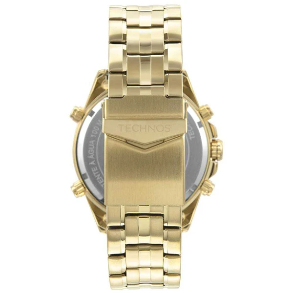 Relogio Technos Masculino Digitech Dourado BJ3496AA/1D