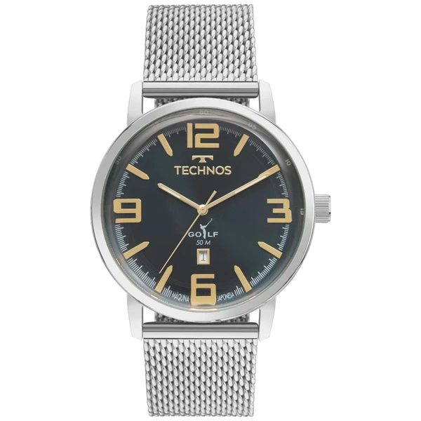 Relogio Technos Masculino Golf Prata - 2115UBK/1A
